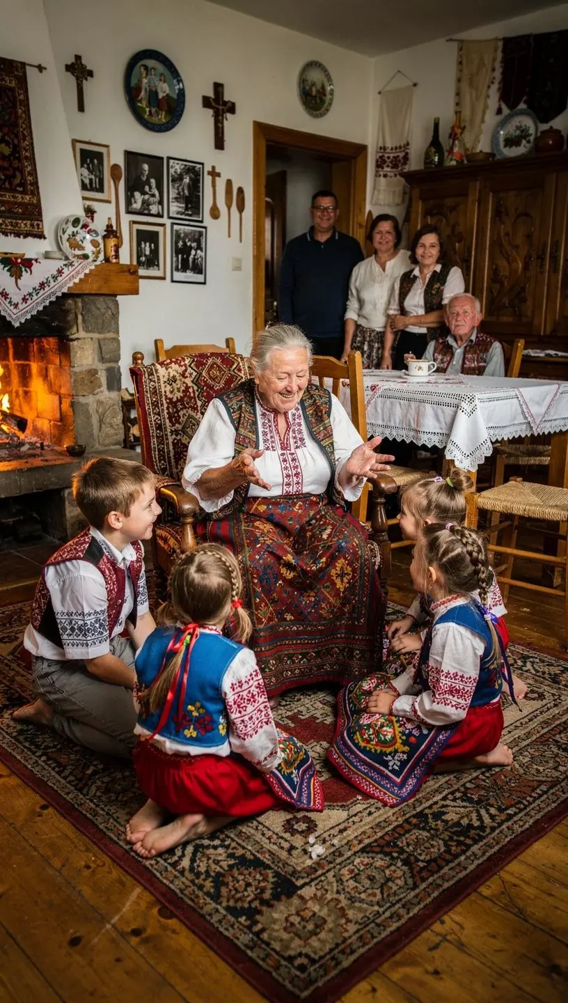 An interactive exhibit featuring traditional Slovak crafts, including wood carving and pottery, demonstrating cultural heritage.